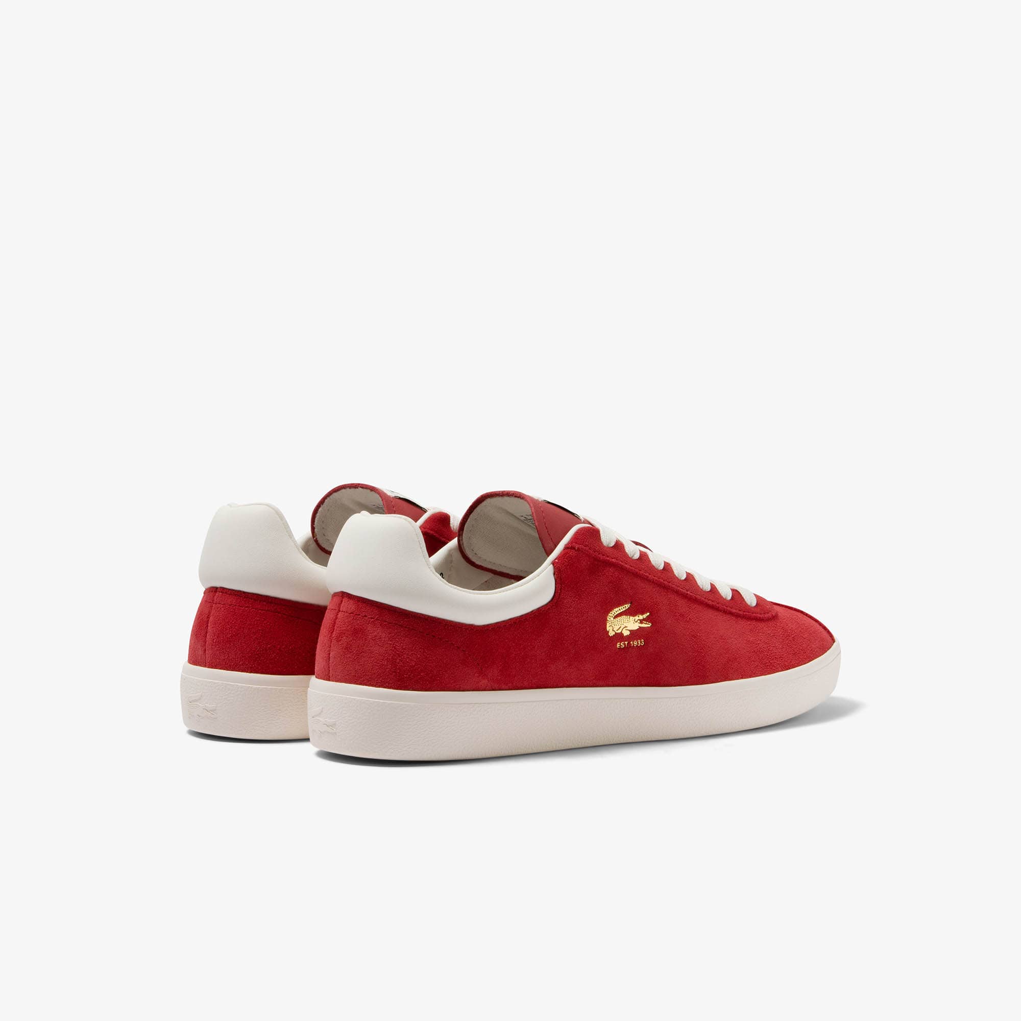 Sneakers Baseshot femme en cuir velours premium Sneakers - RED - Lacoste - Femme