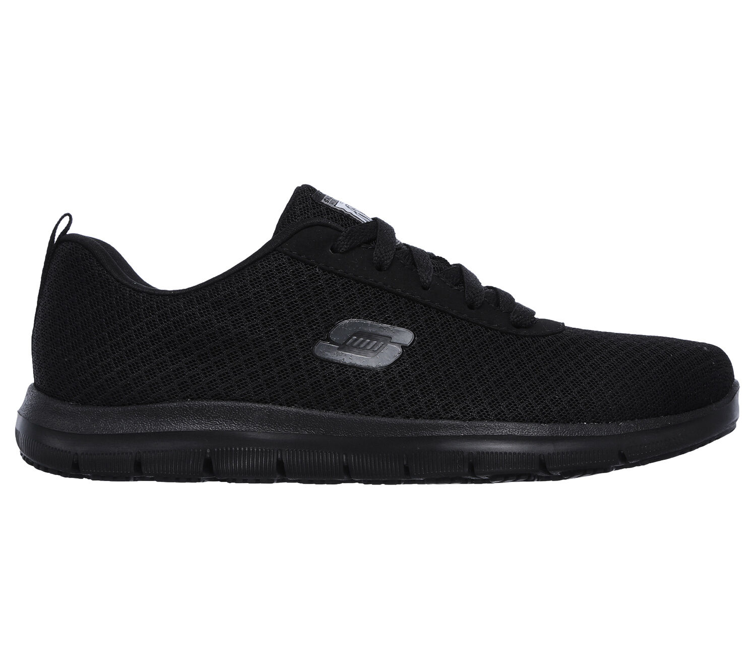 SKECHERS WORK Damen-Schnürschuh schwarz