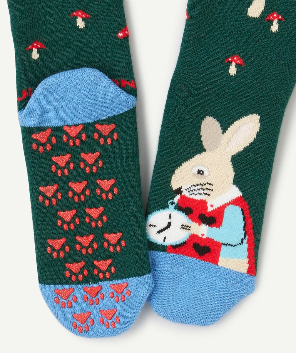 JIMMY LIONPAIRE DE CHAUSSETTES ANTIDÉRAPANTES THÈME ALICE AUX PAYS DES MERVEILLES