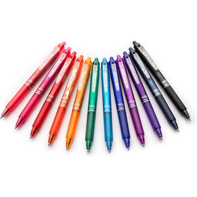 Stylo roller Pilot Frixion Ball Clicker effaçable écriture fine - Set de 4 couleurs fun