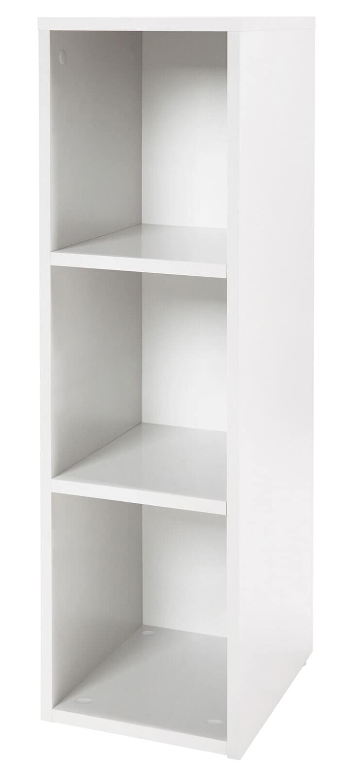 Seitenregal für Wickelkommode 27 x 88 x 32 cm NB weiß/braun