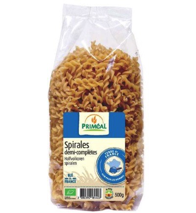 Priméal Halfvolkoren Spiralen Bio (500 gr)