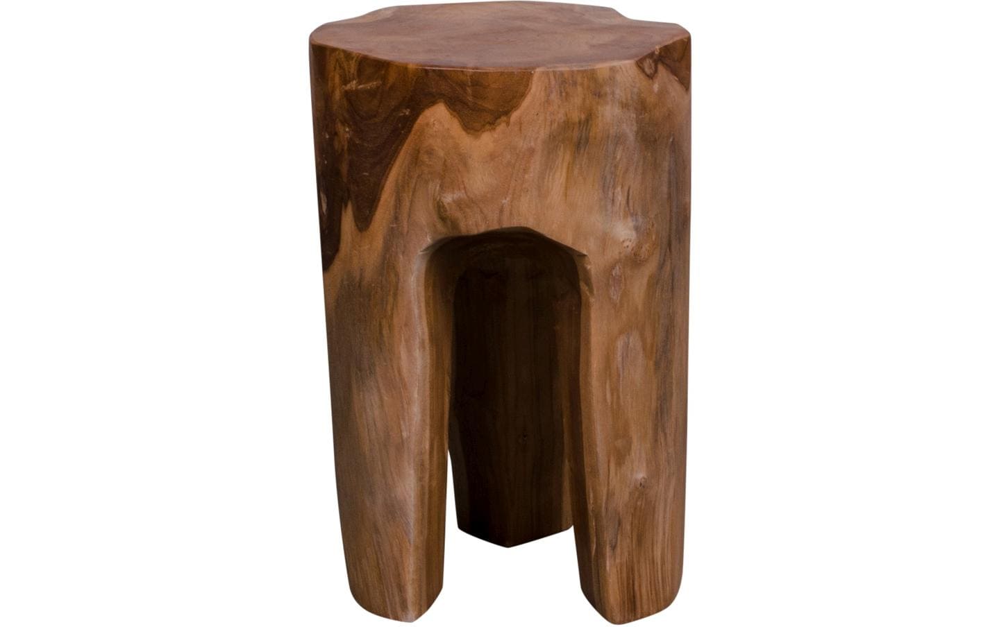 Hocker Rose 40 x 26 cm, NatureSitzhocker aus Teakholz