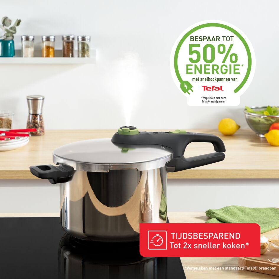 Secure 5 Trendy snelkookpan 6L met stoommand - inductie