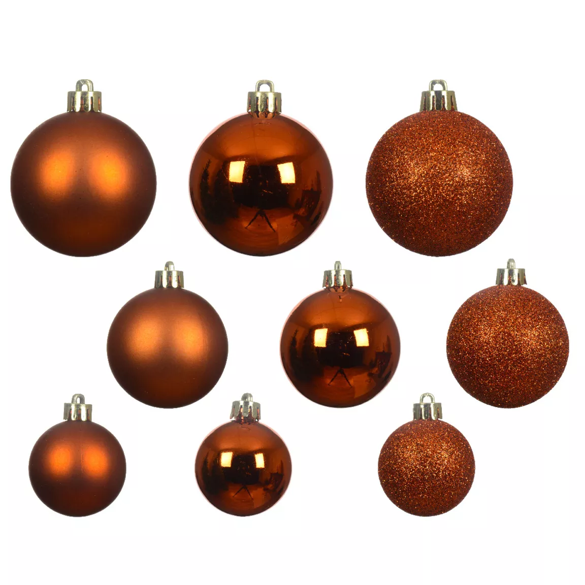 Lot de 30 boules de Noël assorties Alpine Citrouille