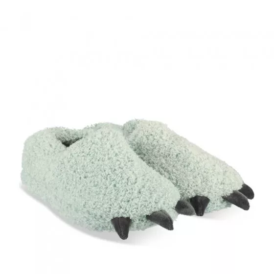 Chaussons peluche patte de monstre VERT CHARLIE & FRIENDS