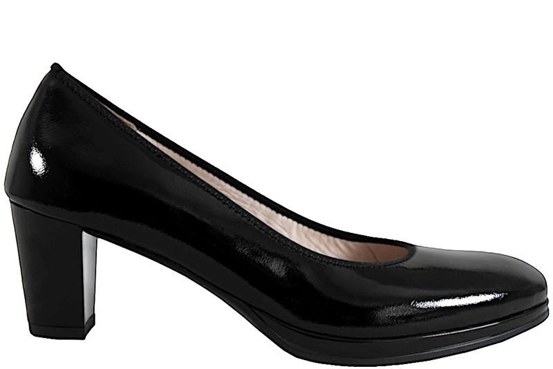 ARA MURANOLACK PUMPS I SORT LAK SKIND