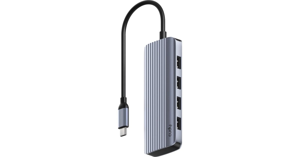 Cudy6-In-1 HDMI 4K USB-C Hub usb-hub  (Zilver)