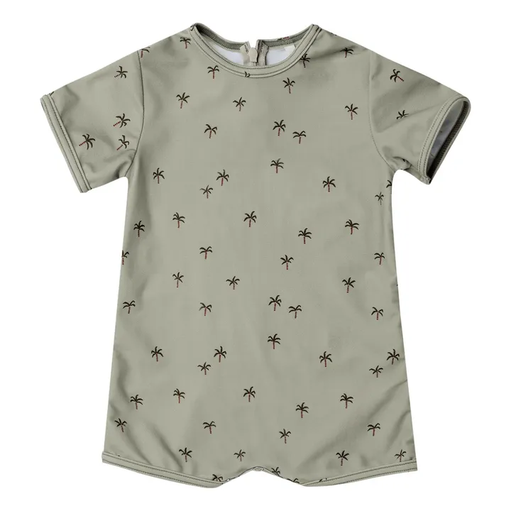 Rylee + Cru Combishort Anti-UV Palmier | Sauge