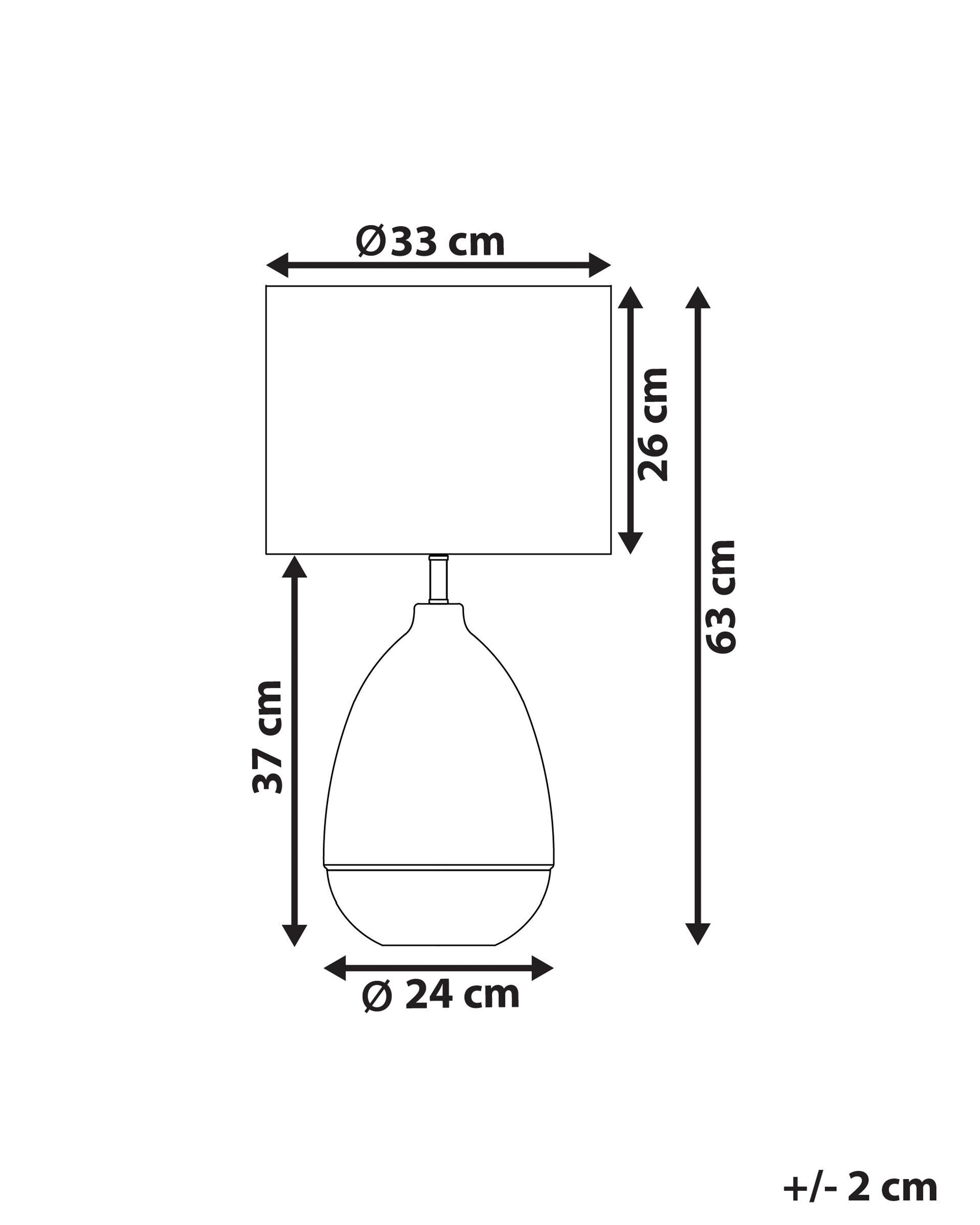 Tafellamp OKARI Glas Wit