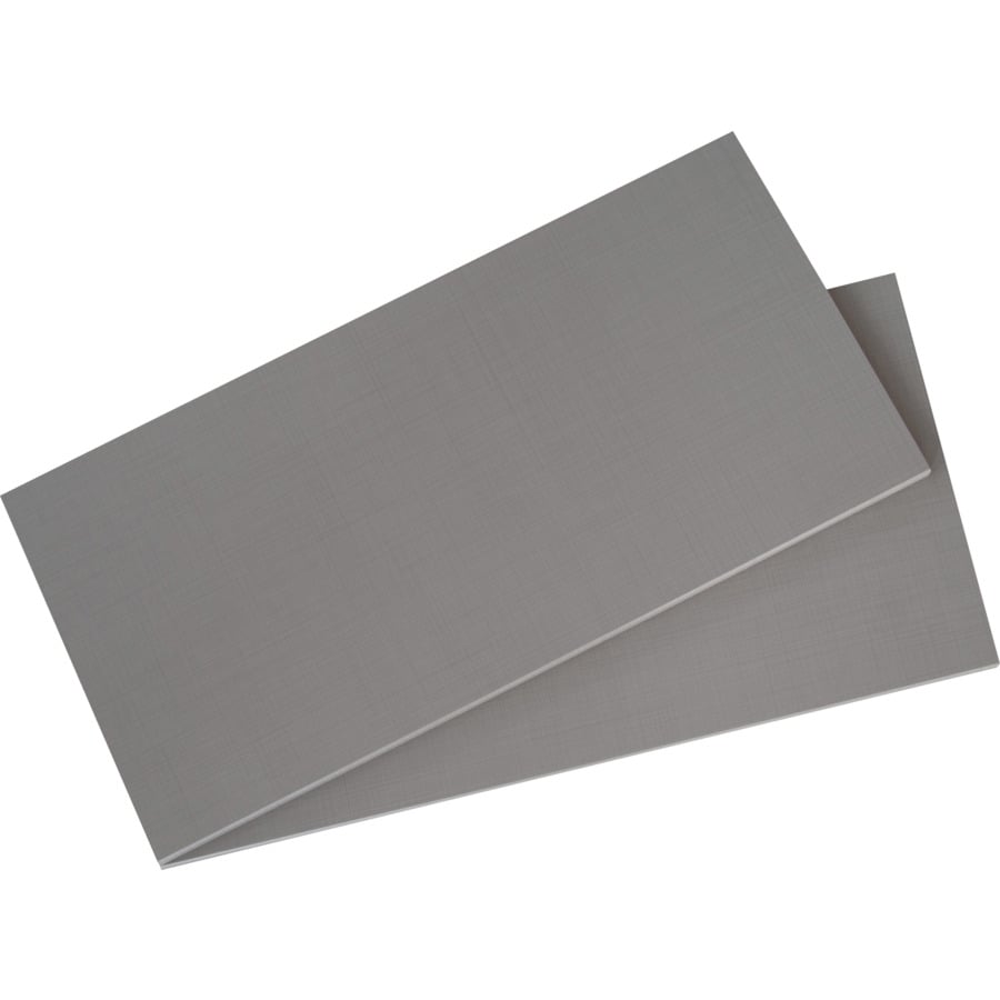 Drehtürenschrank Eliana, Dekor Graphit und Plankeneiche, 270 x 208 x 58 cm, mit Spiegel