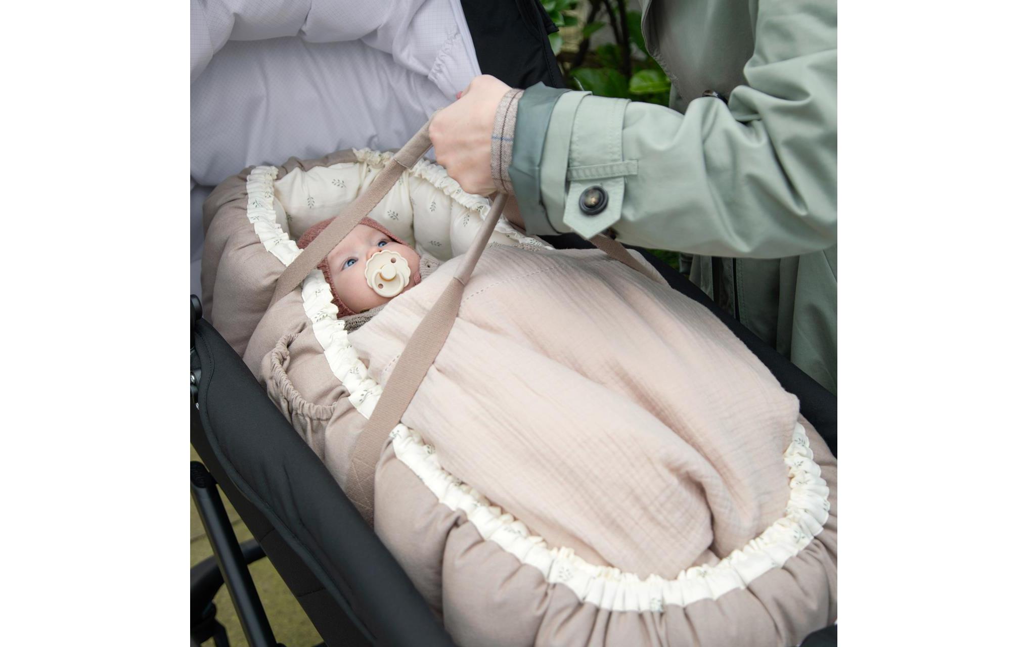 Babynest 3 in 1 Sophora Leaves<br>Babytragtasche aus Bio-Baumwolle