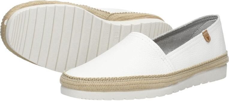 VERBENAS Espadrilles Dames Noa Maat: 42 Materiaal: Leer Kleur: Wit