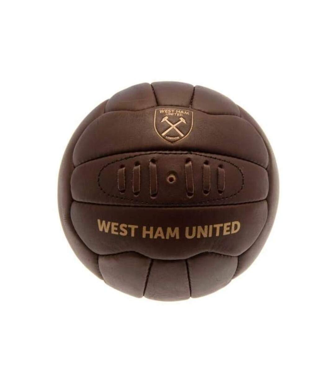West Ham United FC - Ballon de foot (Marron) (Taille 5) - UTSG19852