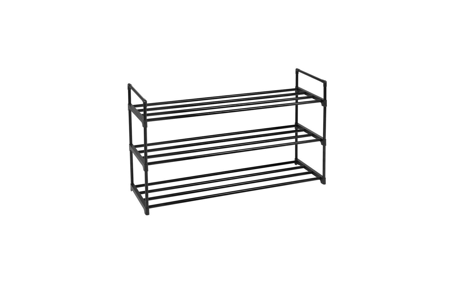 Schuhregal aus Metall 92 x 54 cm, SchwarzSchuhablage