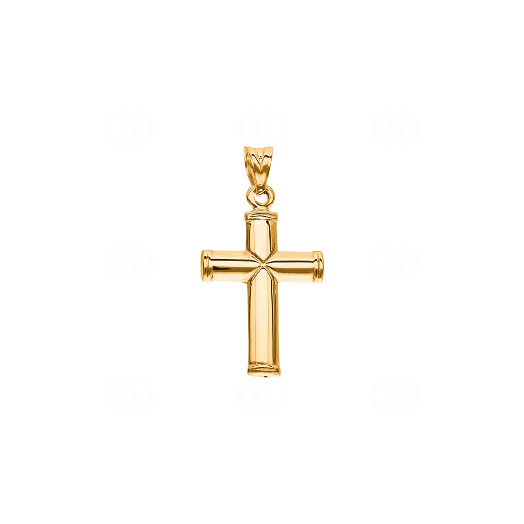 Anhänger 750/18 K Gelbgold Kreuz mit Jesus 30 x 18mm