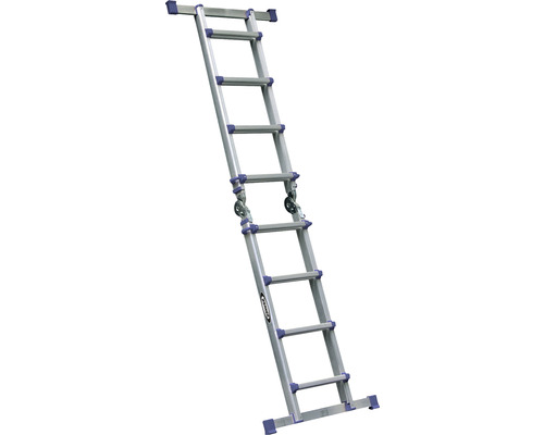 WERNER Telescopische Ladder Aluminium 4 x 4 Sporten Werkhoogte 4,3 m