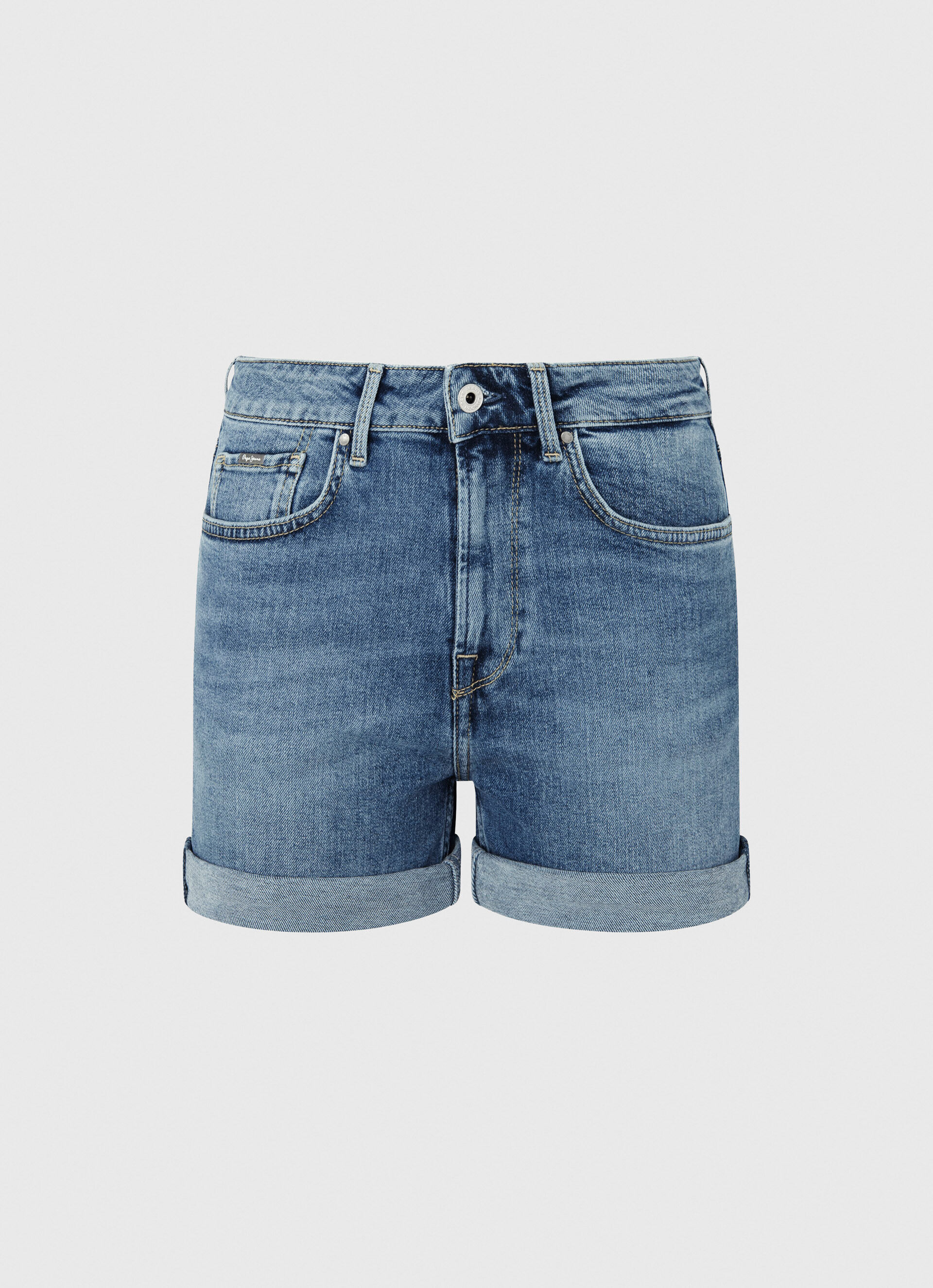 CALÇA JEANS CURTA CORTE REGULAR - jeans