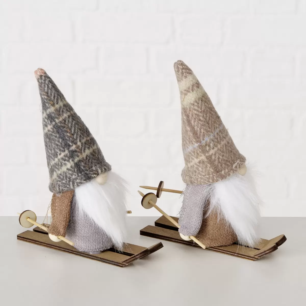 Wichtel Theobert grau,beige,braun