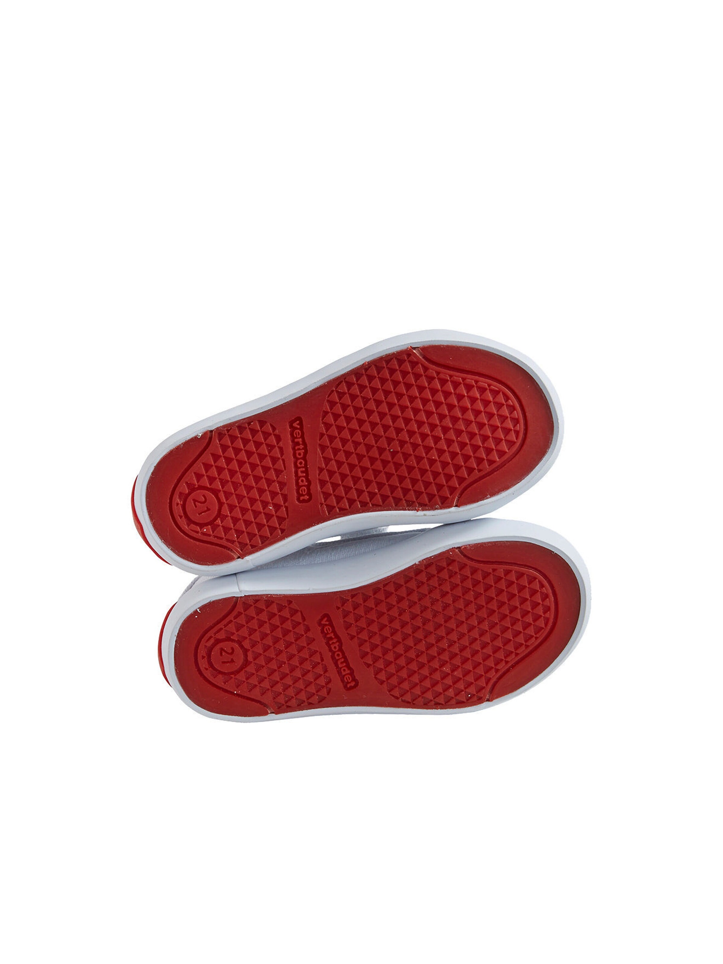 Vertbaudet Mädchen Baby Stoffschuhe, Klett weiß