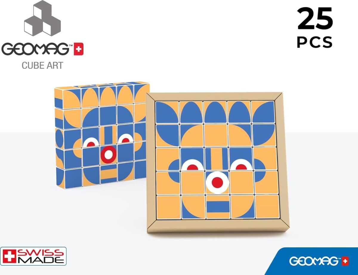 Geomag Magicube - Kunst Mønster - Magnet Legetøj - 25 Kuber