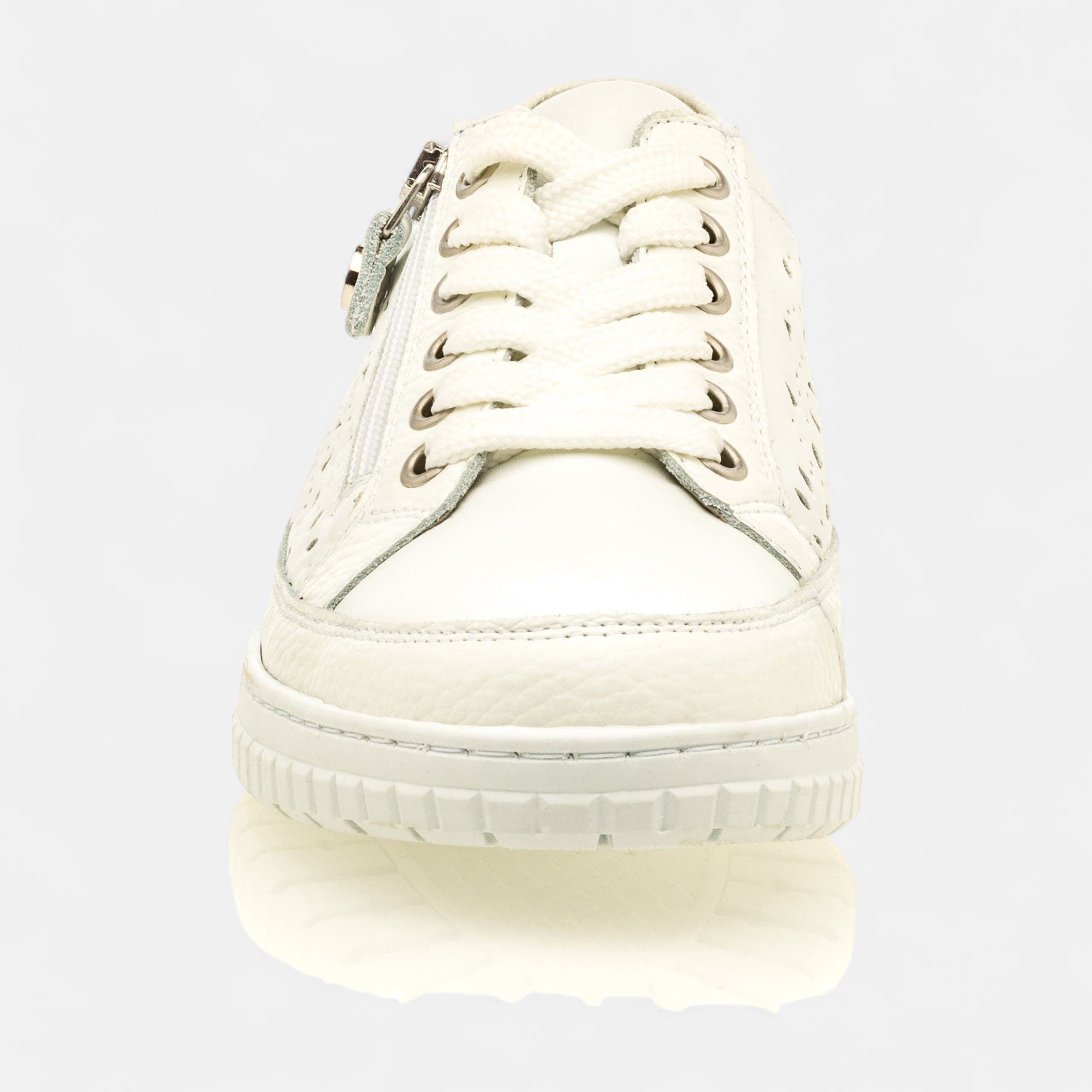 Baskets basses Femme en cuir blanc