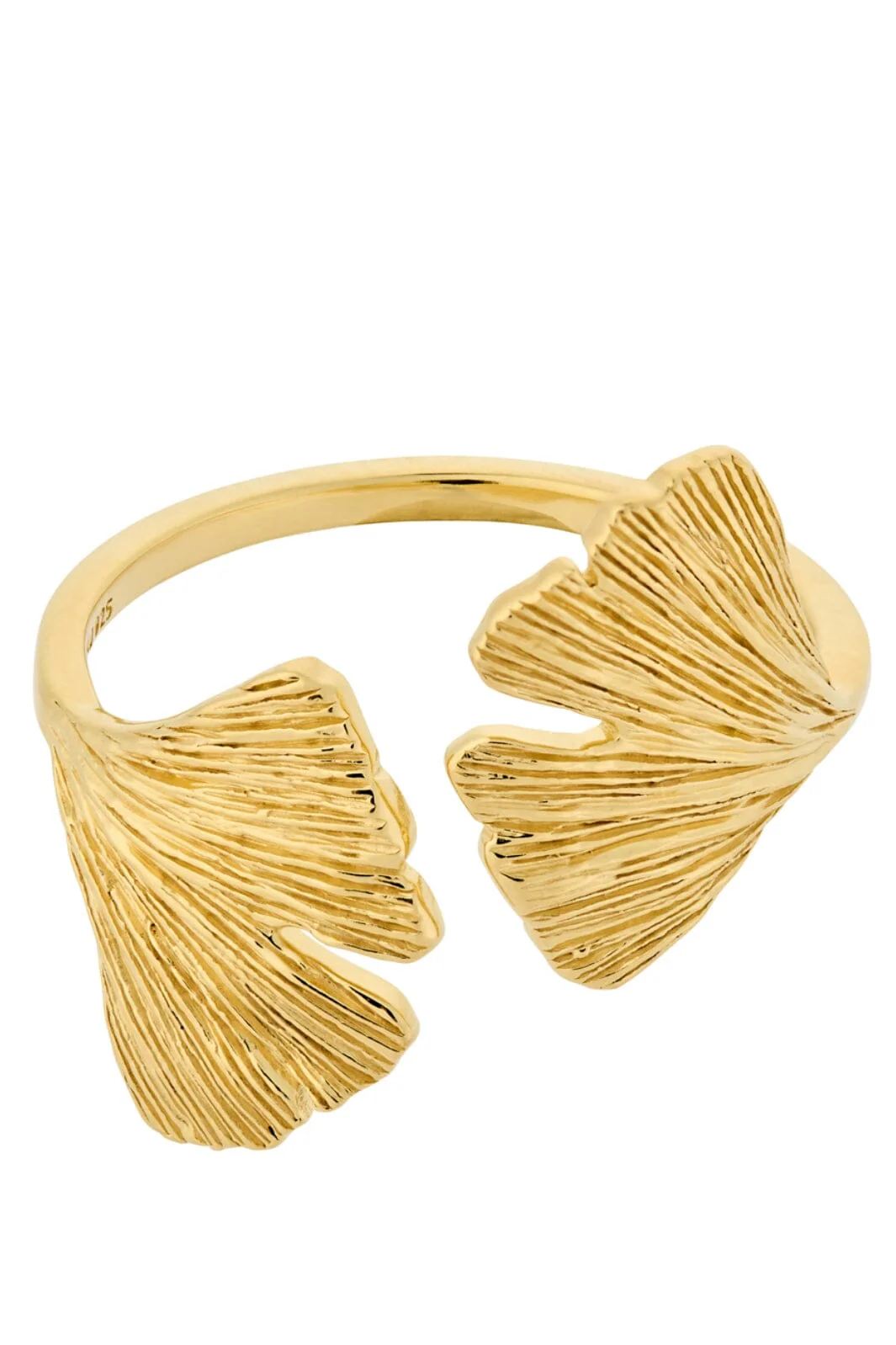 Pernille Corydon Jewellery Biloba Ring gold plated