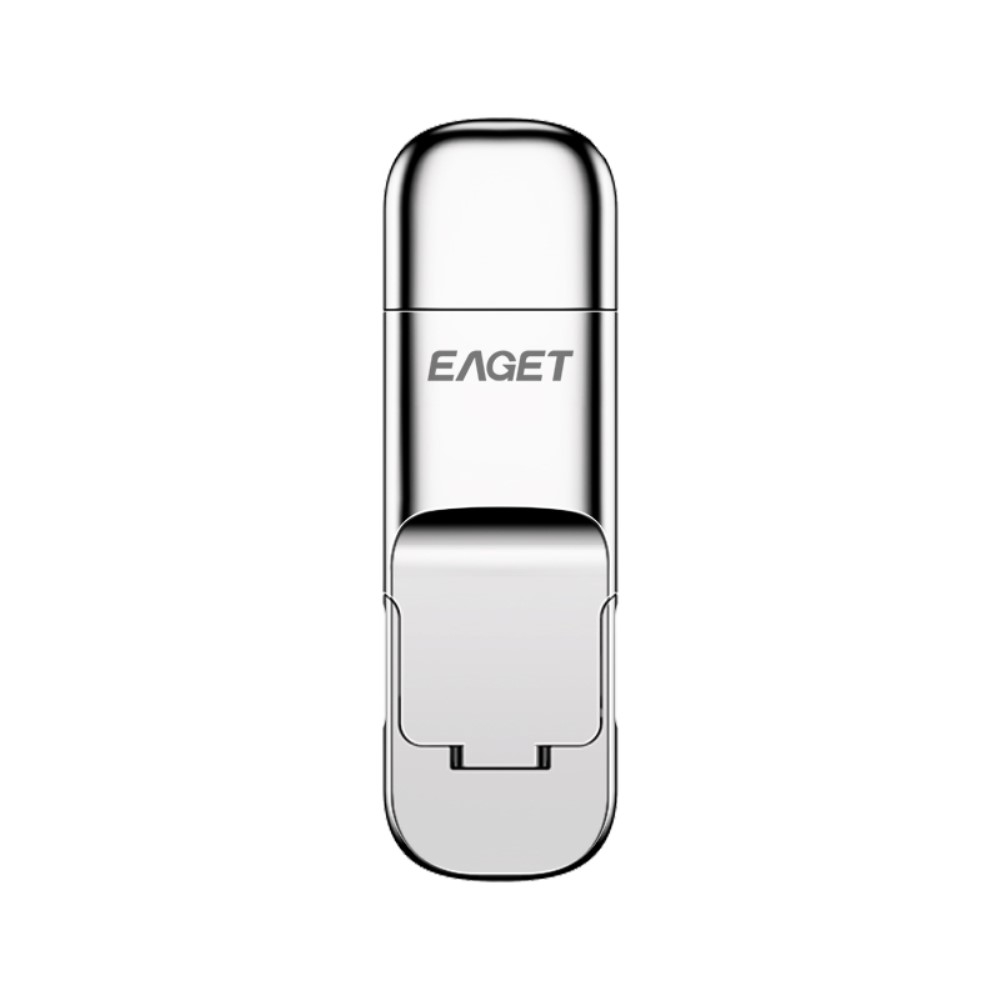 (256GB) USB C / USB 3.1 Speicher Stick Flash Drive mit Verschlüsselung und Backup Funktion (Übertragungsrate 1GB/2s)  - Silber