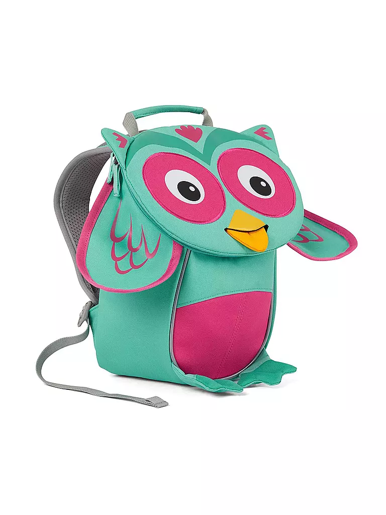 AFFENZAHN Kinder Rucksack Kleine Freunde - Eule türkis