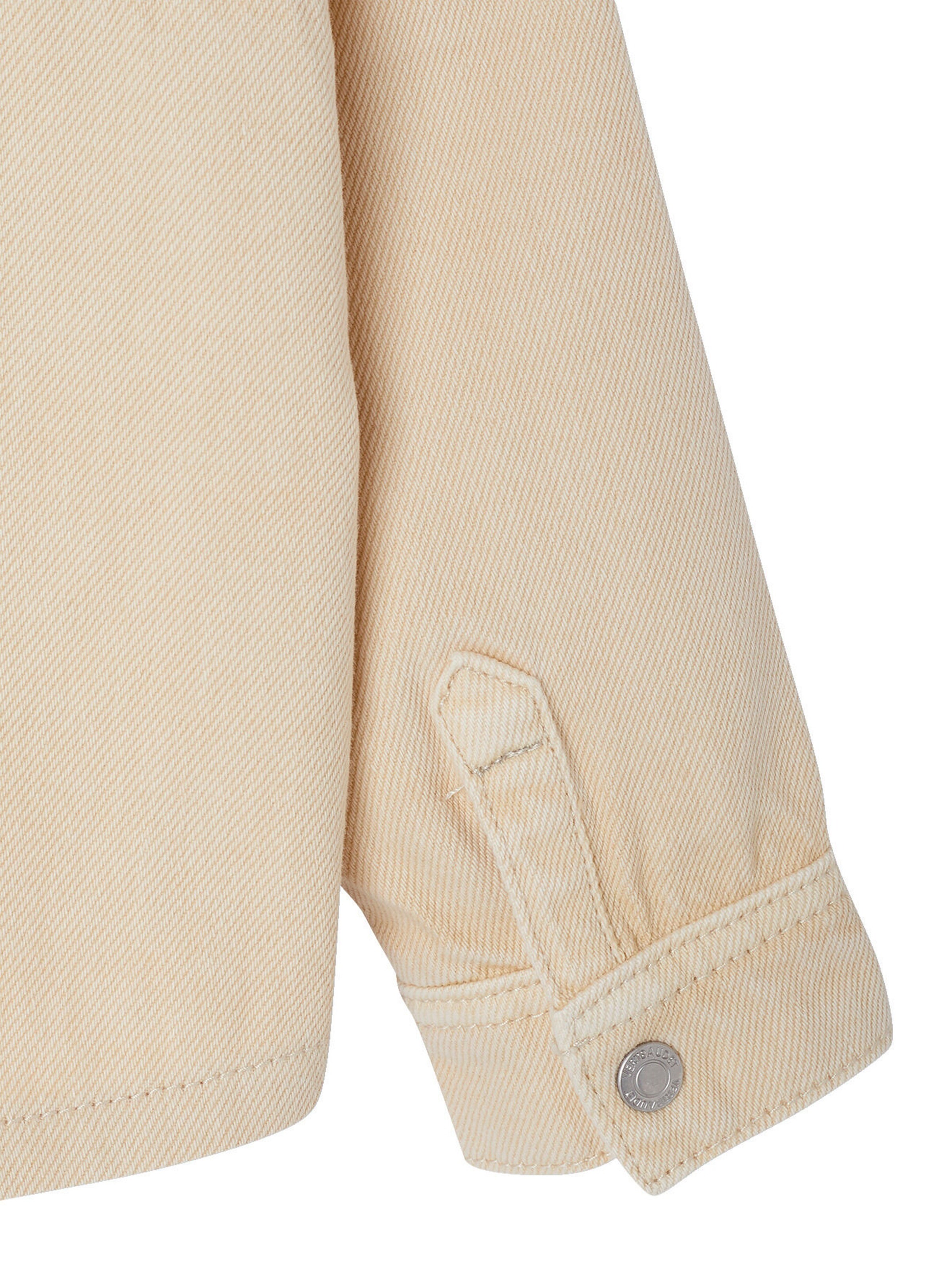 Vertbaudet Baby Overshirt mit Druckknöpfen sandfarben