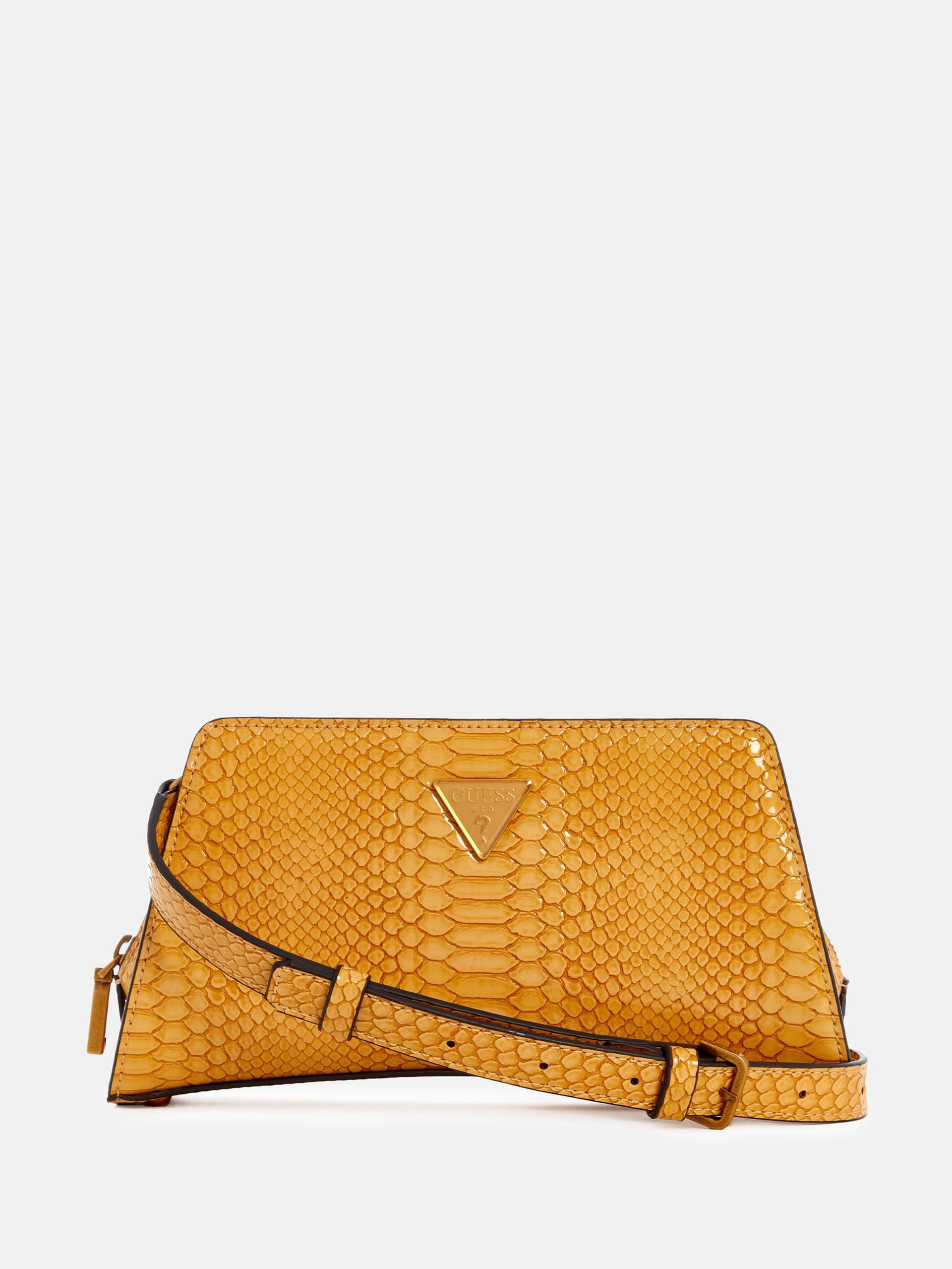 Bolsa transversal Georgina com zíper superior