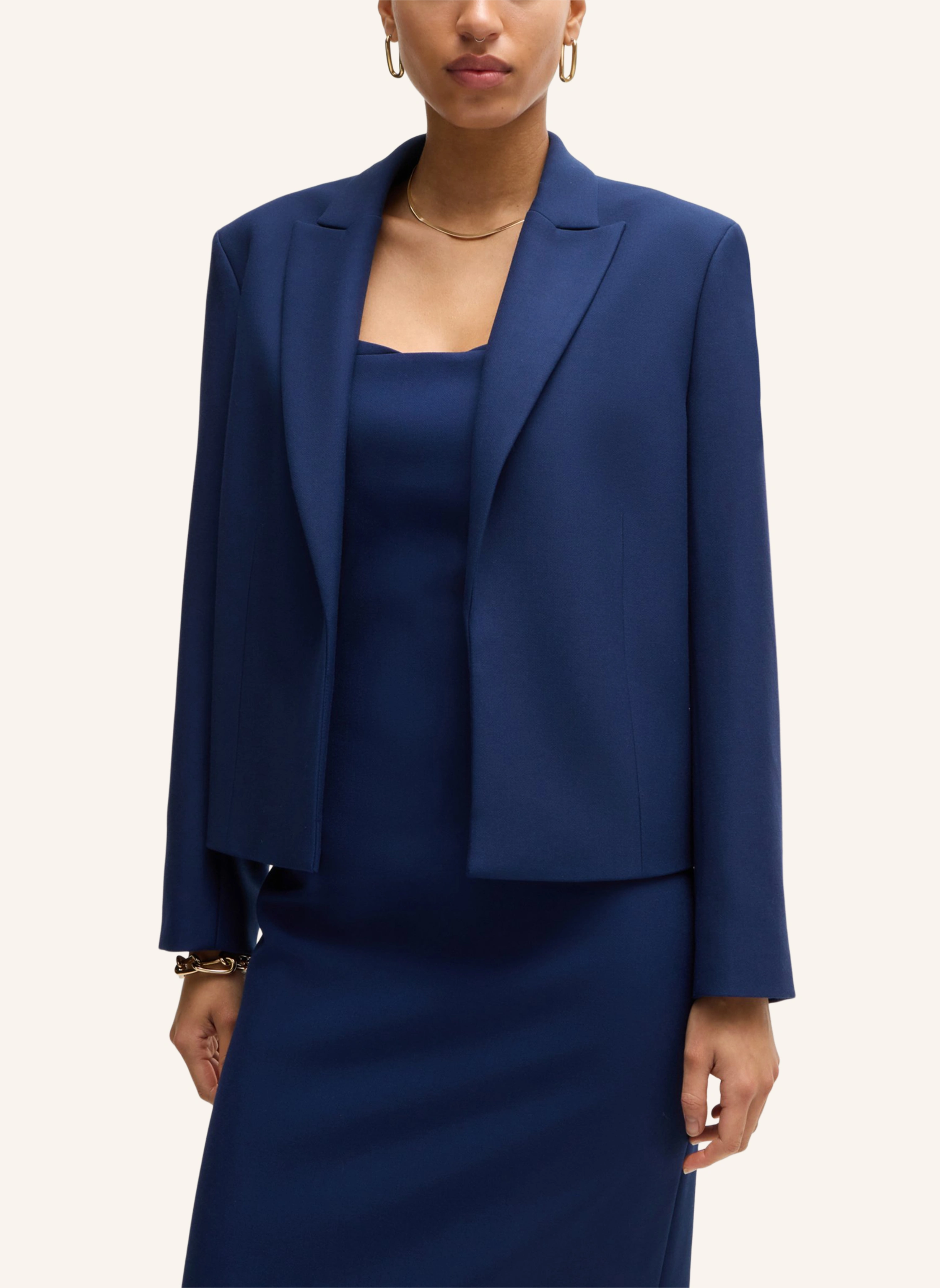 BOSS Cropped Jacke JASHAWLA1 Relaxed Fit