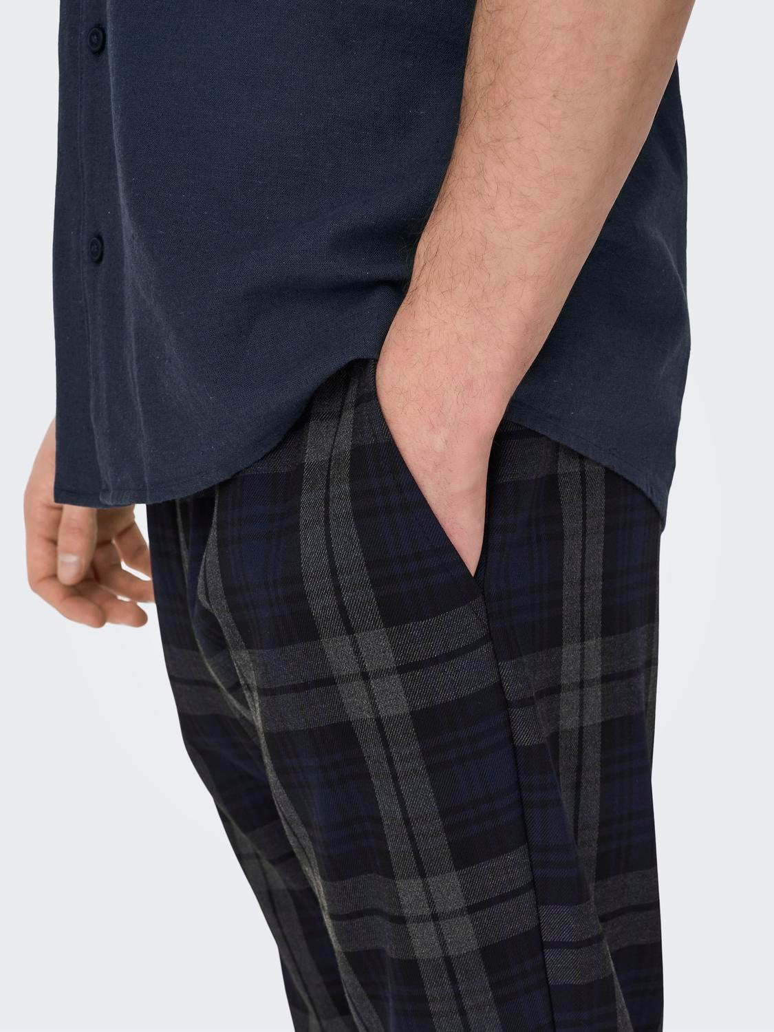 ONSLINUS Verjüngt Chino Hose Dark Navy