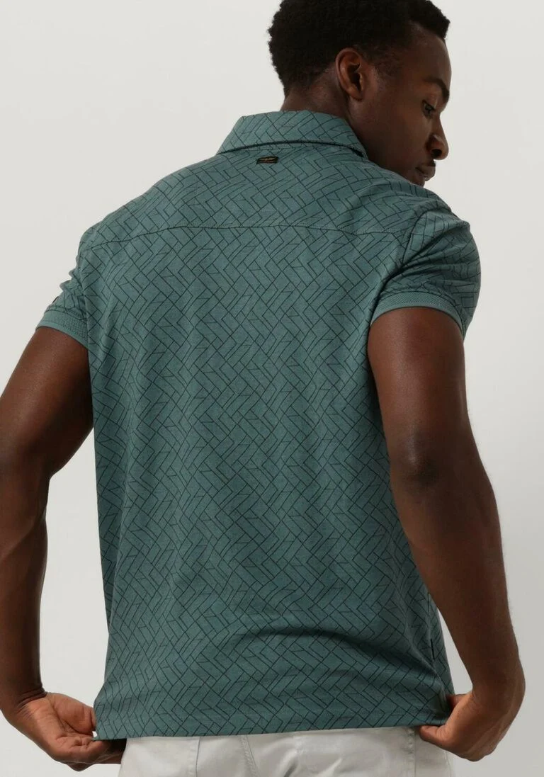 PME LEGEND groene pme legend polo short sleeve polo jacquard jersey
