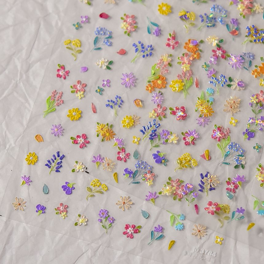 WGOMM - Bloemennagelstickers (diverse ontwerpen)