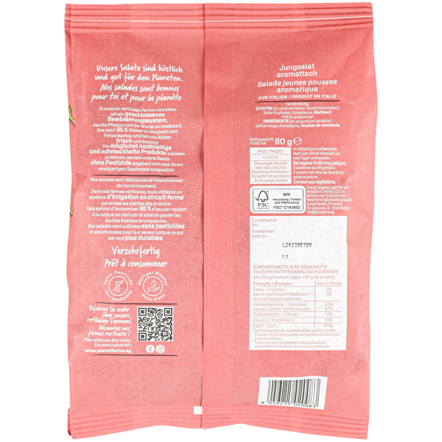 Planet Farms Jungsalat aromatisch -