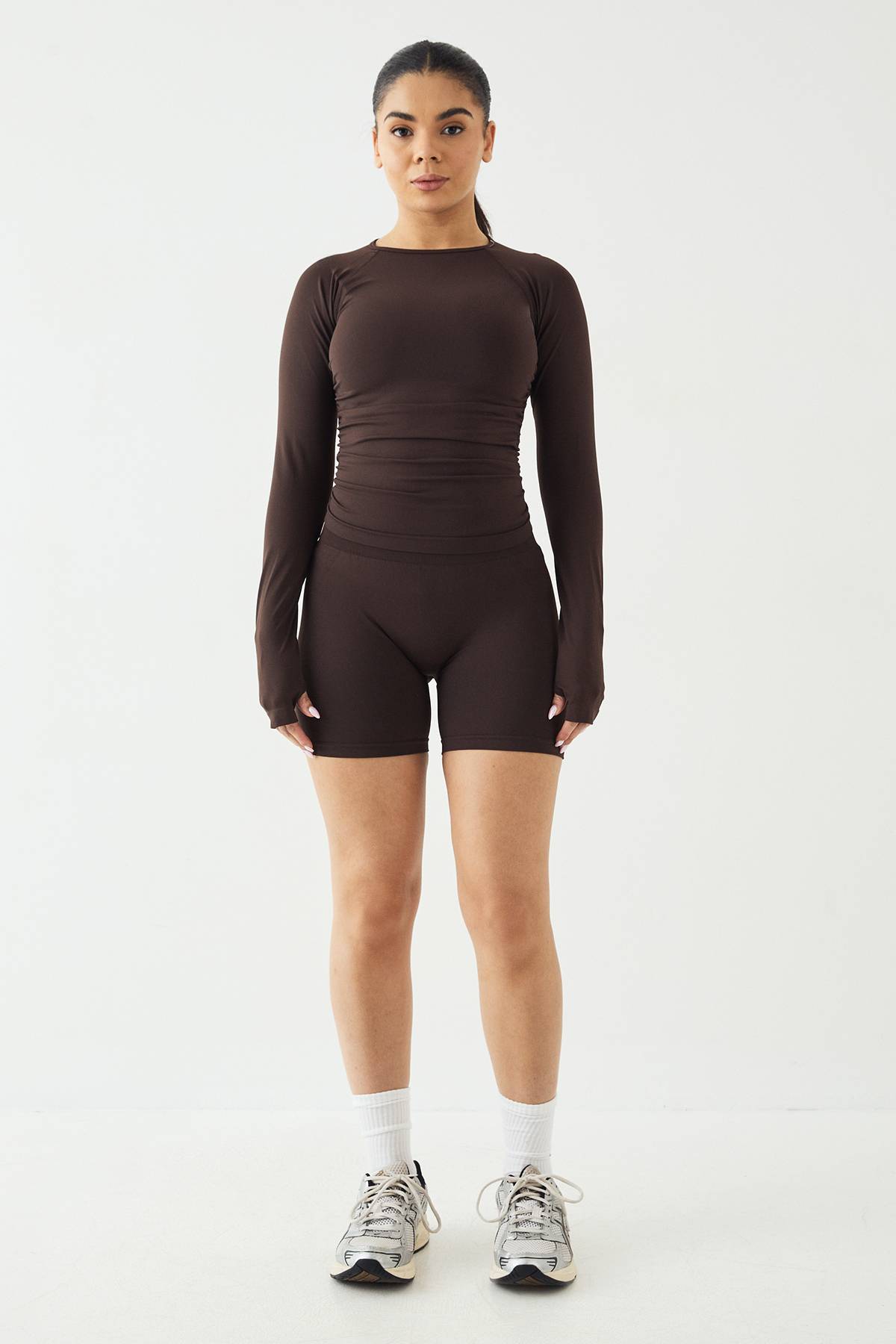 Haut à Manches Longues Sans Couture Ultra Contour Froncé DSGN Studio Sport