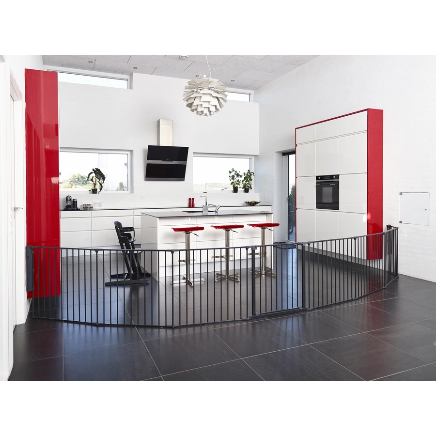 BabyDan Schutzgitter Flex XXL 90 bis 350 cm, schwarz