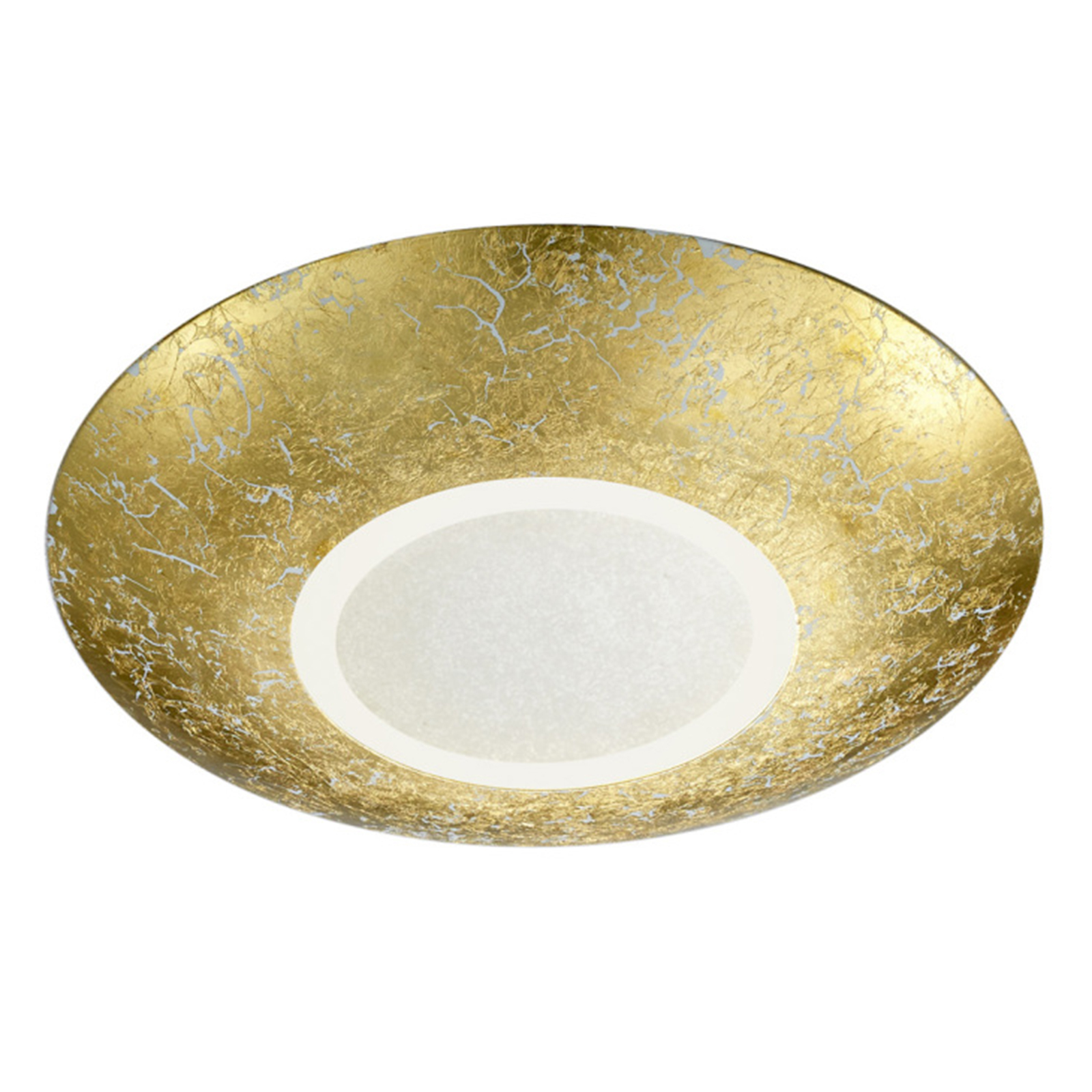 LED-Deckenleuchte - goldfarbig-weiß - Ø 32 cm
