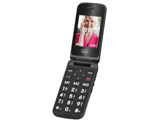 TREVI - Téléphone à clapet senior flex plus 55 noir