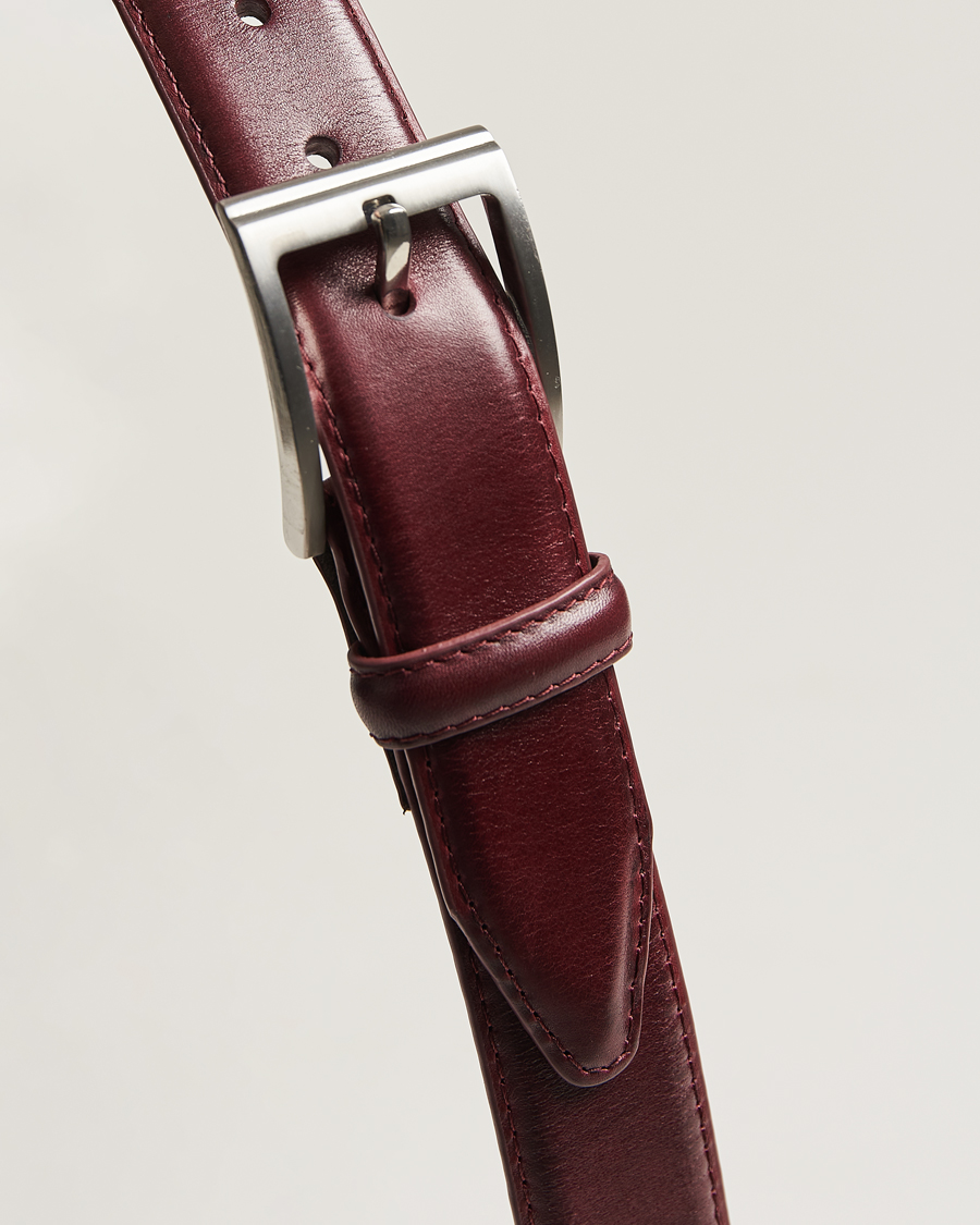 Loake 1880 Philip Leather Belt Burgundy
