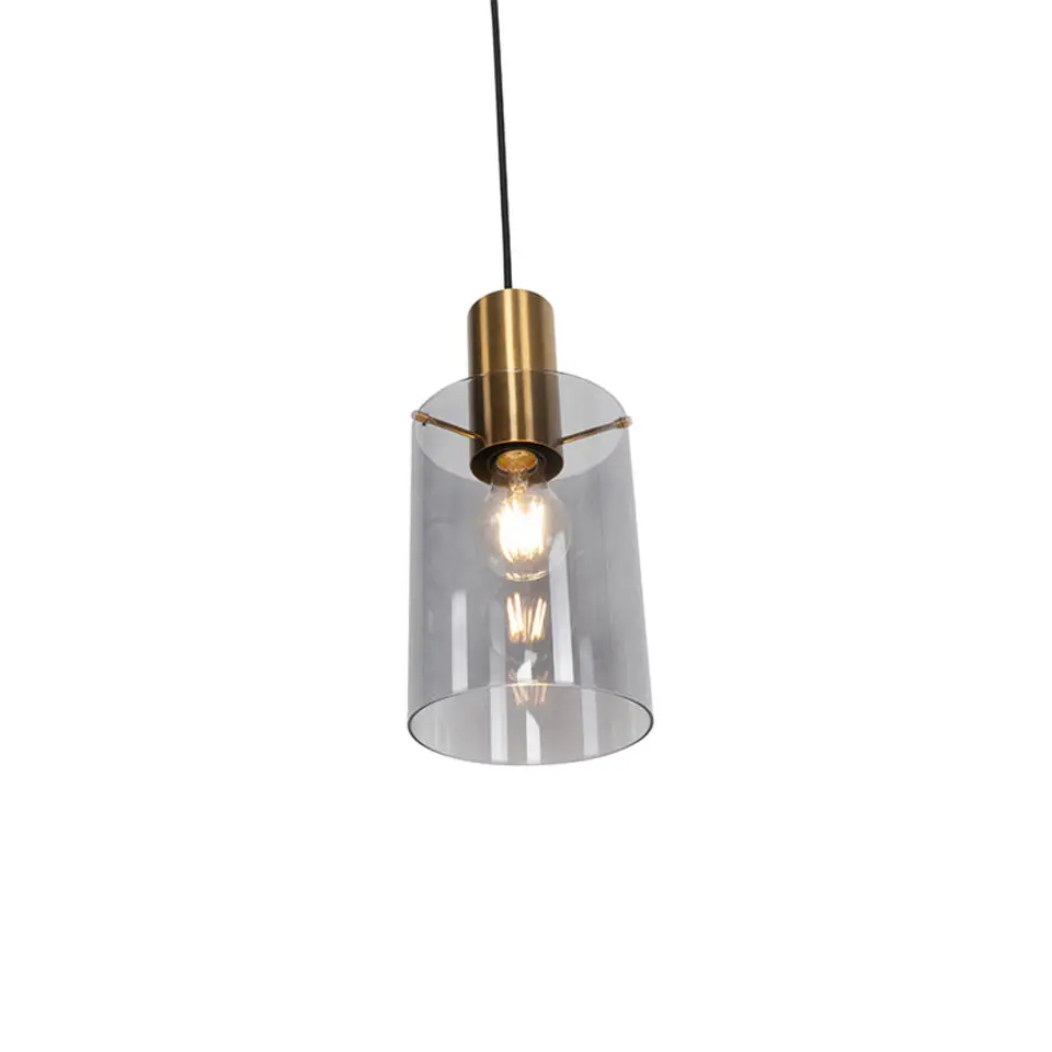 Qazqa hanglampen vidra goudkleurig e27