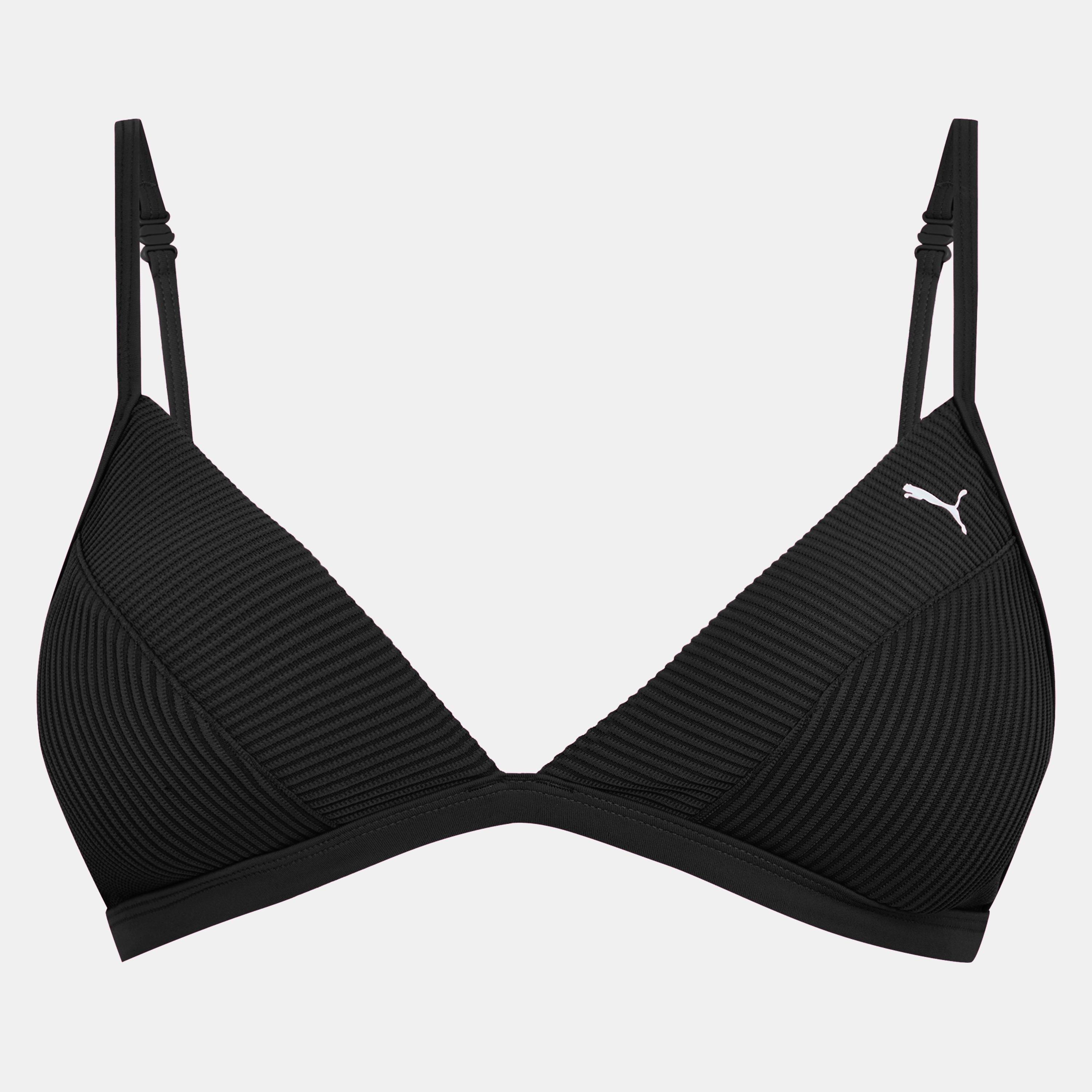 Puma Ribbed Triangle Bikini Top Womens