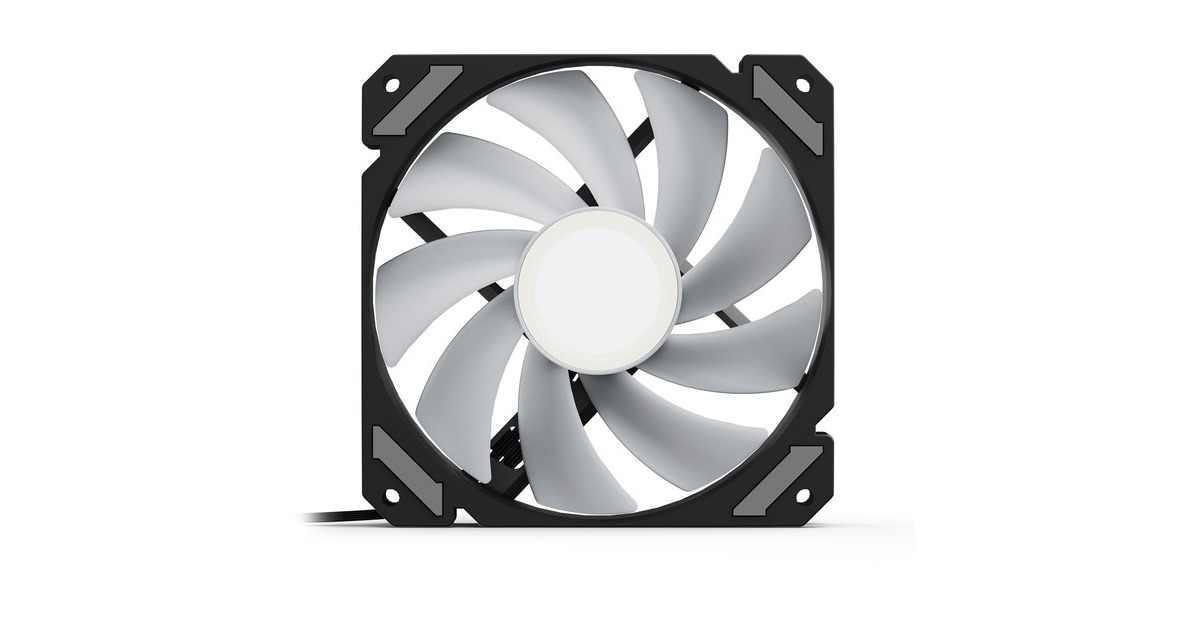 SharkoonSHARK Mirror RGB PWM case fan  (Zwart, 120 x 120 x 25 mm)