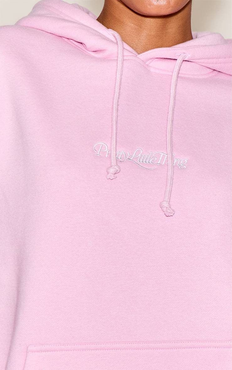 Rose Sweat À Casynthétiqueche Oversize Brodé Crème Beurre