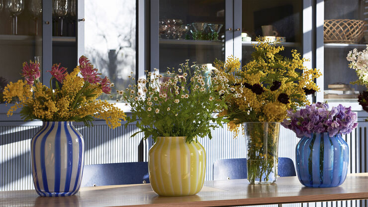 Hay Juice Vase-Wide-Yellow Yellow