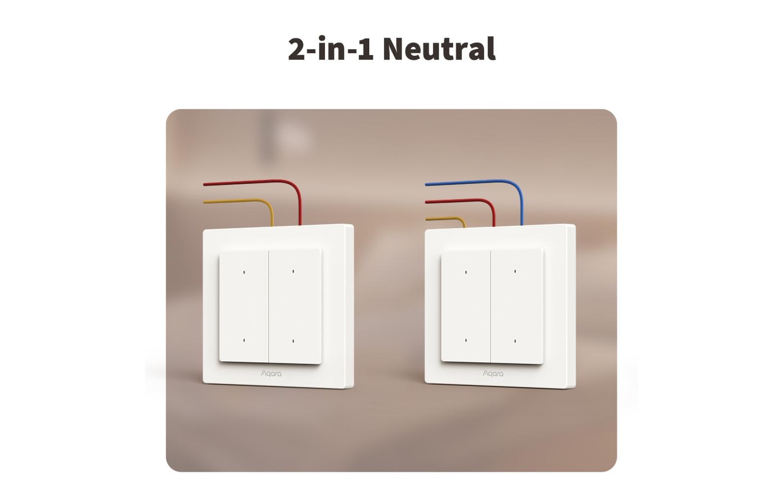 Lichtschalter H2 EU Weiss2 x Lichtschalter