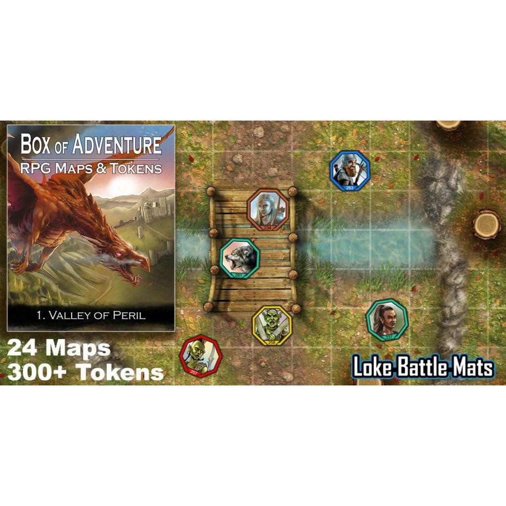 Livre Plateau de Jeu : Box of Adventure Tome 1 - Valley of Peril