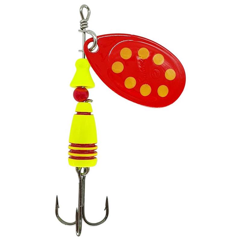 Cuiller Suissex Divine Rouge Points Jaunes