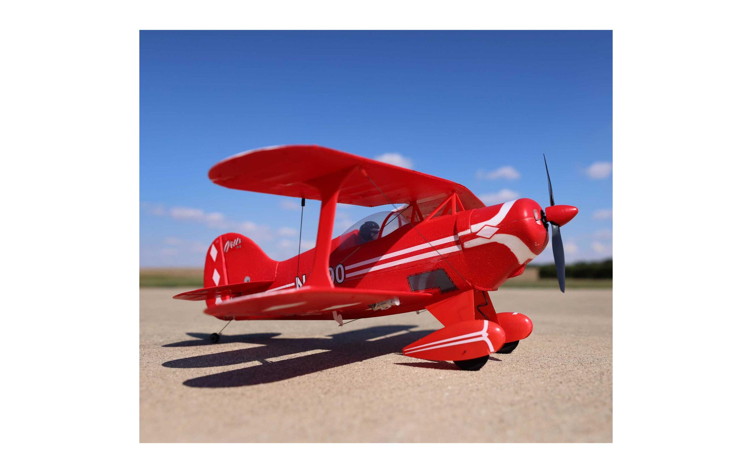 Doppeldecker UMX Pitts S-1S mit AS3X & SAFE Select BNF Basic<br>Massstabsgetreuer Nachbau des legendären Kunstflugzeugs